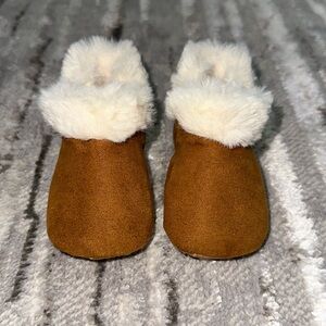 Cozy Faux-Fur Booties For Baby